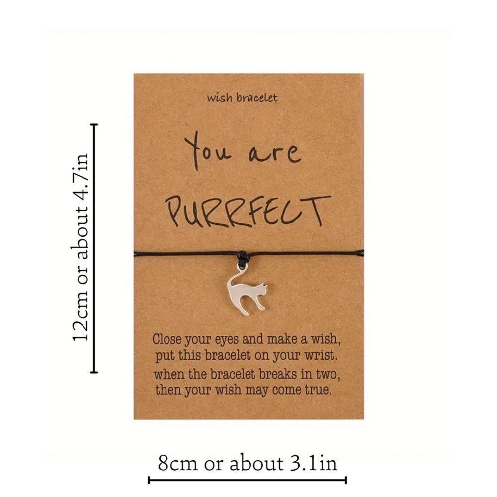 "YOU ARE PURRFECT" Rope Bracelet - Picture 2 of 8